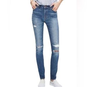 Madewell 9" High Riser Skinny Skinny Distressed Jeans Size 25